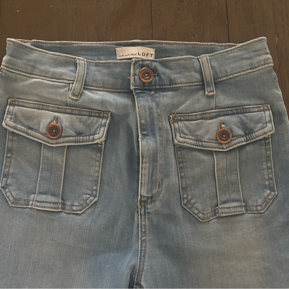 LOFT flare jeans 6